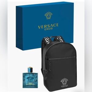Versace Eros 2-Piece Summer Backpack Gift Set for Man